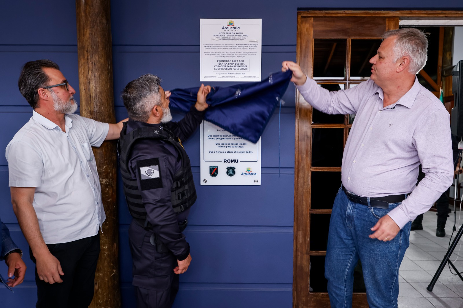 Detalhes da solenidade em Araucária